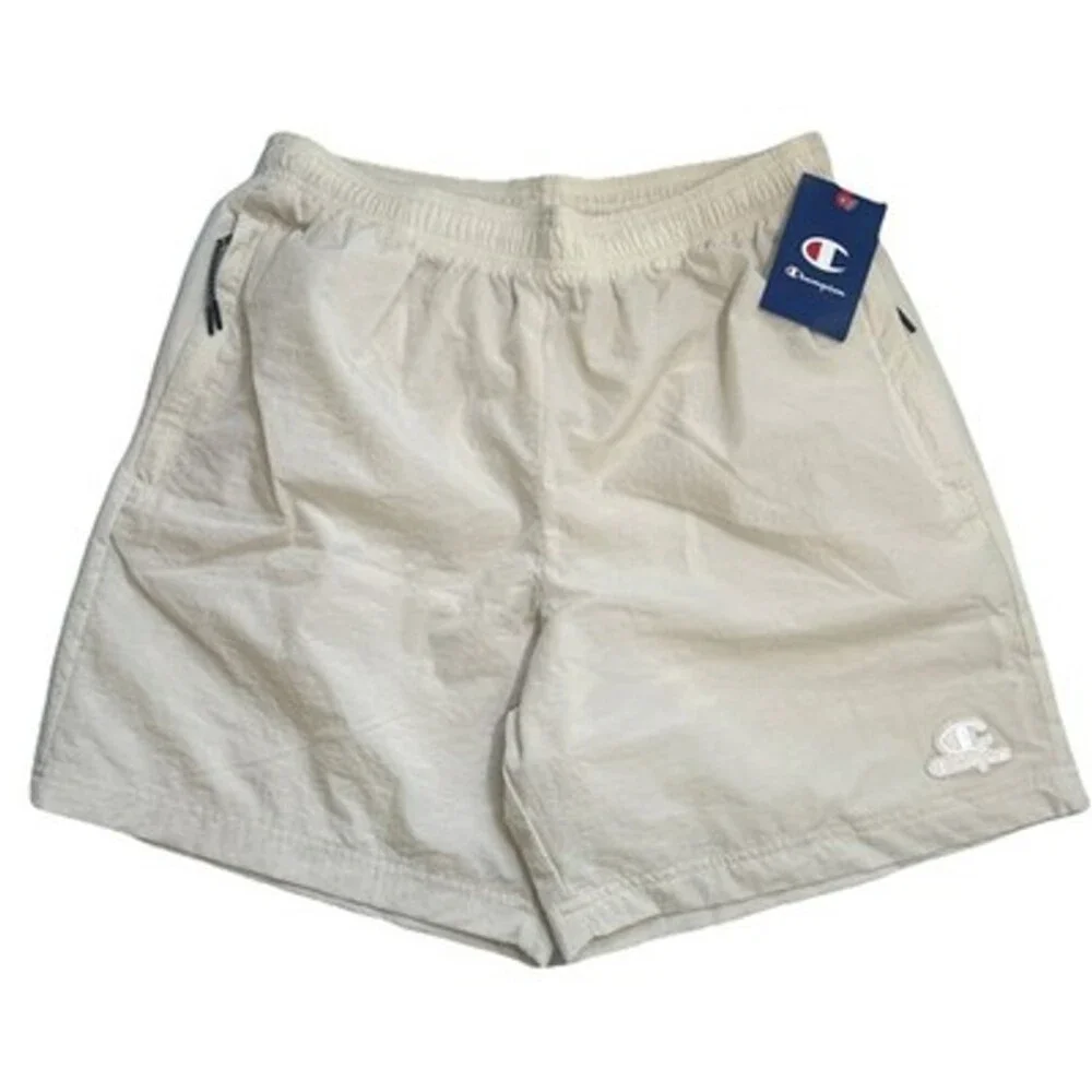Champion Swim Shorts Men Medium Tan Mesh Lined Beach Pool Boating